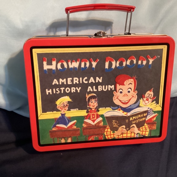 Vtg Howdy Doody American HISTORY album metal lunchbox 1998 Remake Vintage - Picture 2 of 3